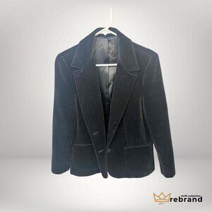 30% OFF - Vintage Blazer - Sears Place De La Mode - Velvet - Small  (1988-1984